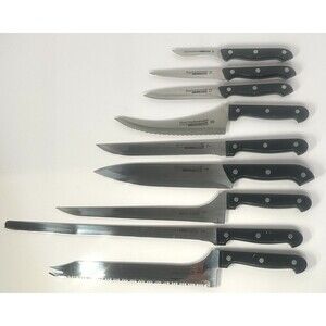 Ronco Showtime Six Star Set/Lot of 9 Stainless Steel Knives